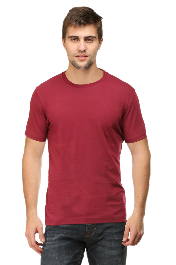 Unisex Solid Cotton T-shirt - Classic Fit