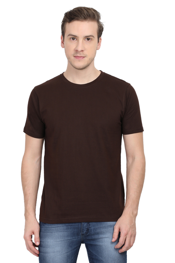 Unisex Solid Cotton T-shirt - Classic Fit