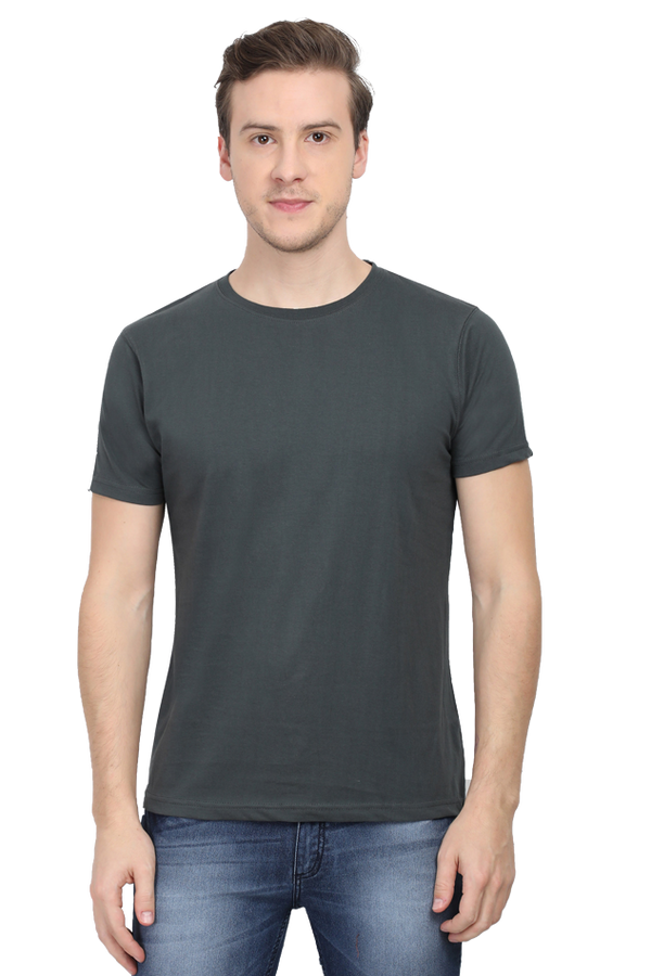 Unisex Solid Cotton T-shirt - Classic Fit