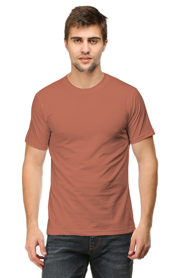 Unisex Solid Cotton T-shirt - Classic Fit